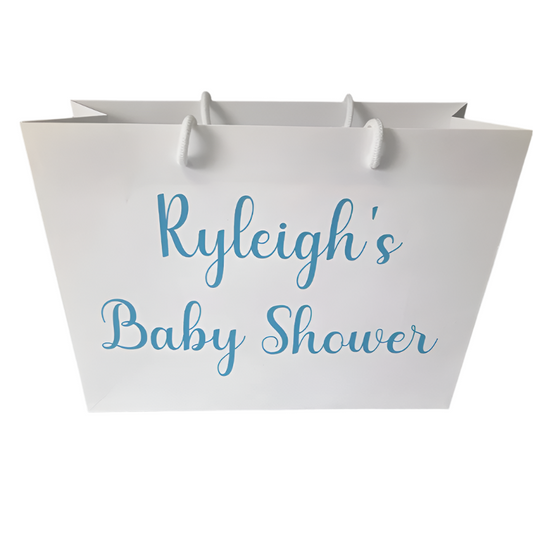 Example Personalised Baby Shower Gift Bag