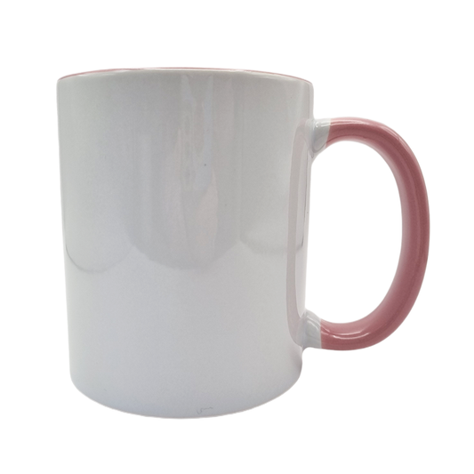 Pink Handle & Pink Inner Mug Blank Right Side