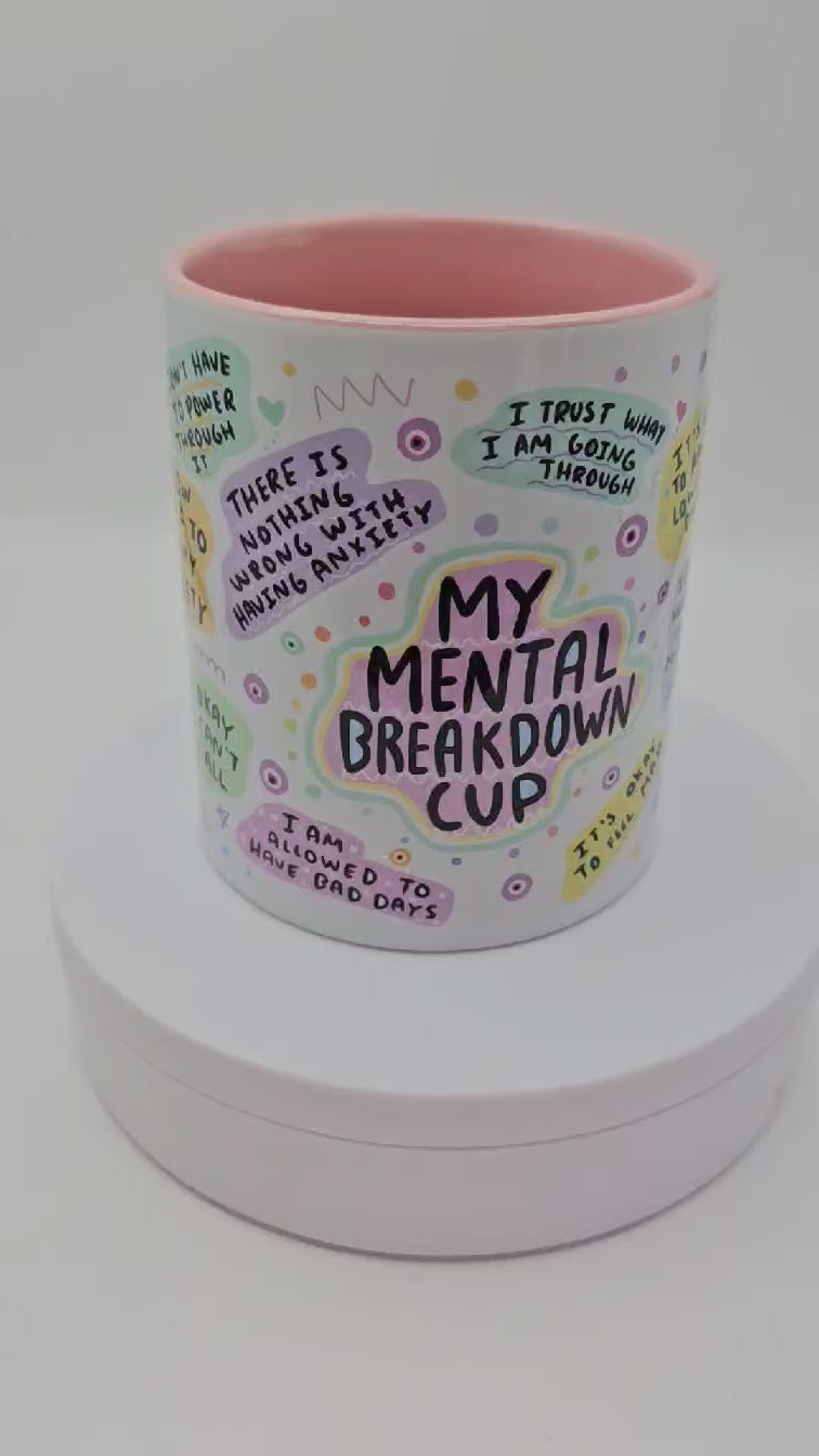 360 degree rotating view my mental breakdown mug