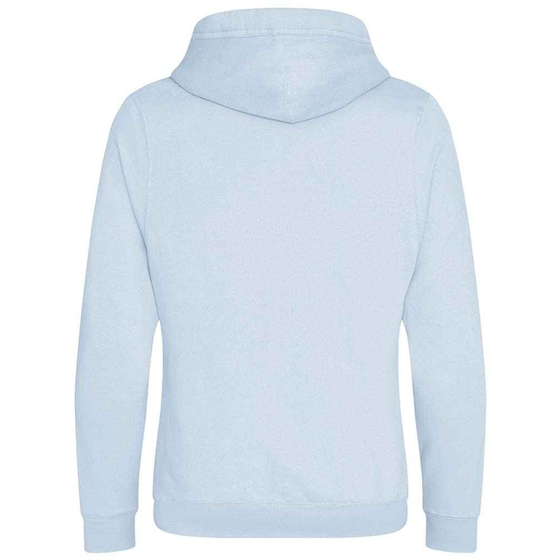Customisable Cross Neck Sky Blue Hoodie Back