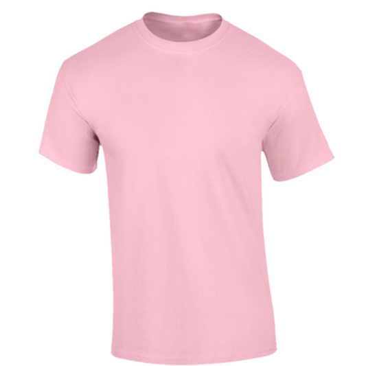 Customisable Adult Light Pink T-Shirt Front