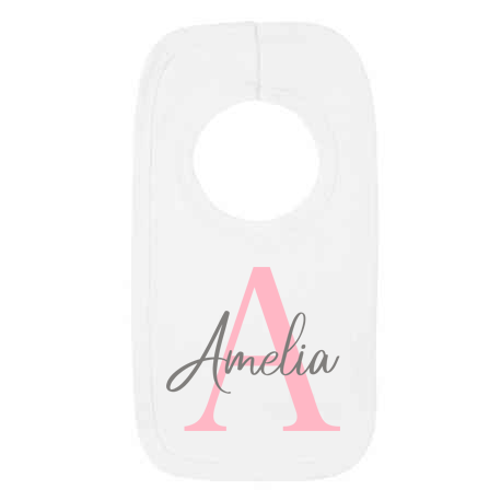 Initial and Name Pullover Bib