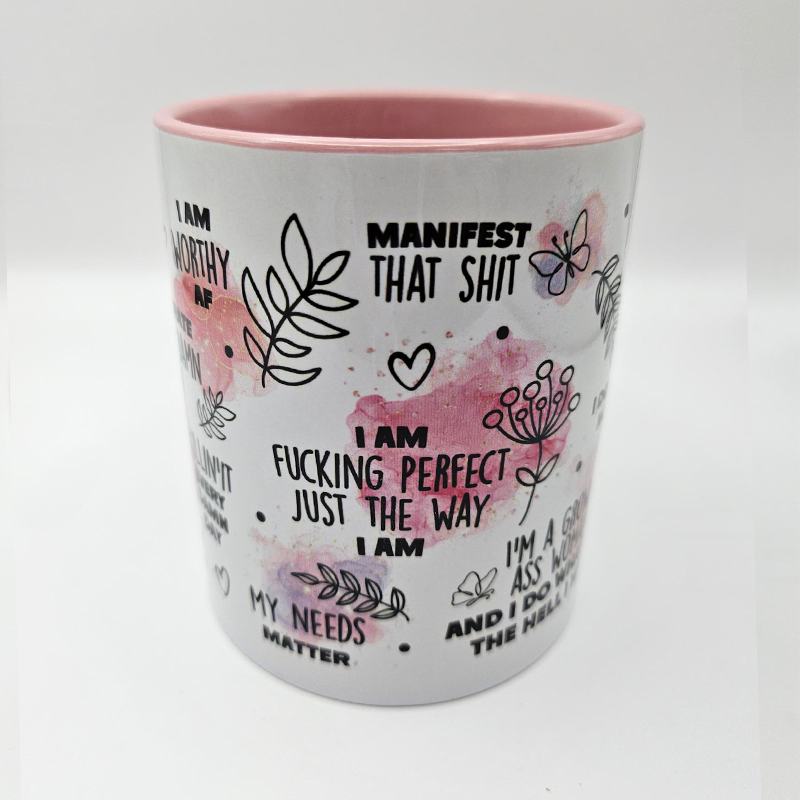 Front Facing Sweary Affirmations Mug