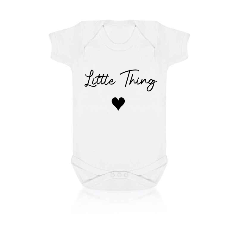 Little Things White Baby Vest