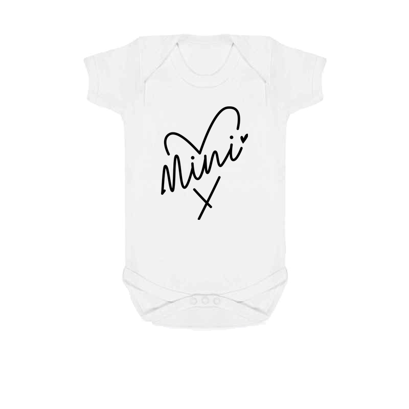 Mama White Baby Vest