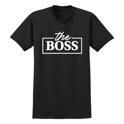 The Boss Adult Black T-Shirt
