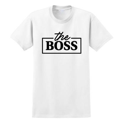 The Boss Adult White T-Shirt