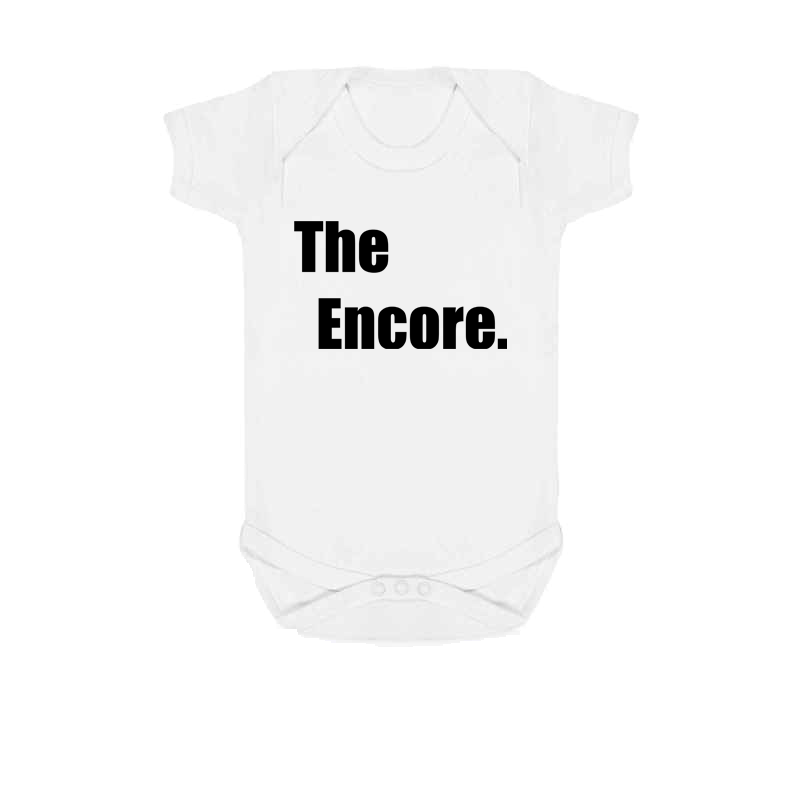 The Encore White Baby Vest