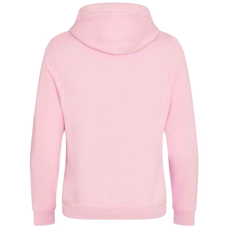 Customisable Cross Neck Baby Pink Hoodie Back