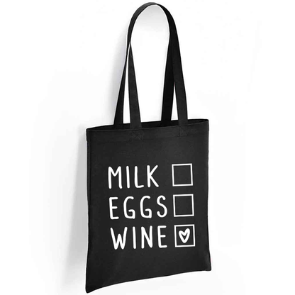 Milk (unchecked) Eggs (unchecked) Wine (unchecked)