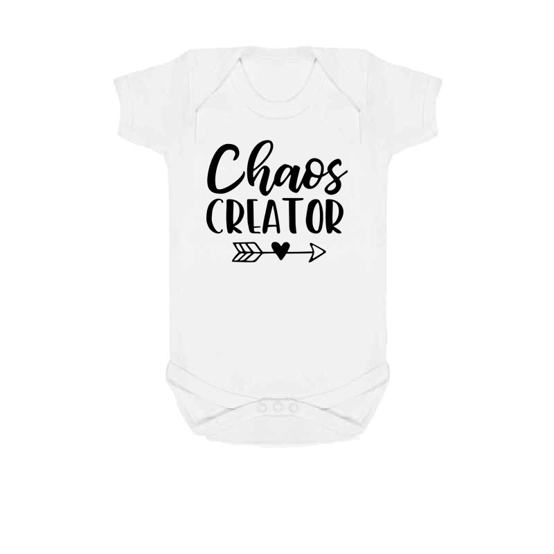 Chaos Coordinator White Baby Vest