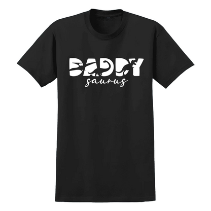 Daddy Saurus Adult Black T-Shirt