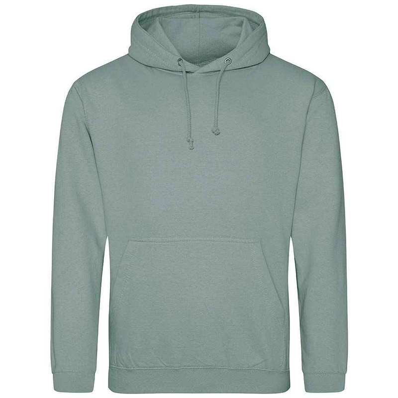 Customisable Adult Dusty Green Hoodie Front