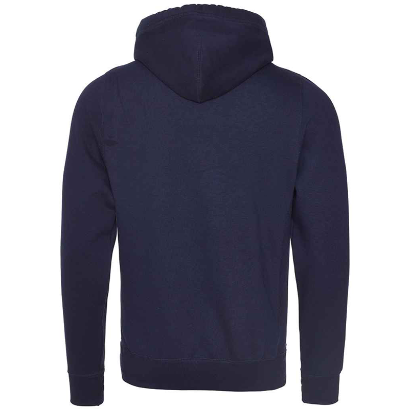 Customisable Cross Neck Navy Hoodie Back