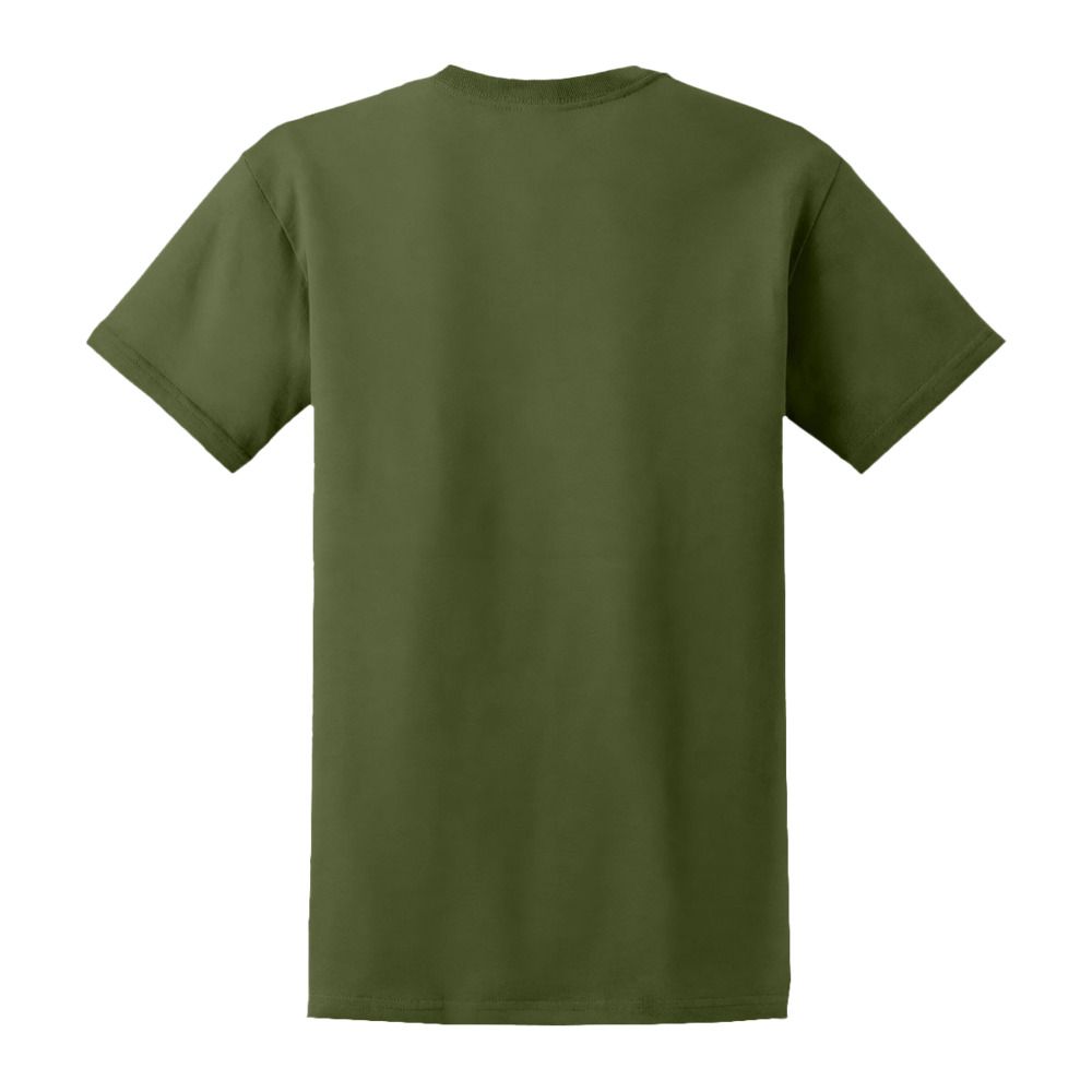 Customisable Adult Military Green T-Shirt Back