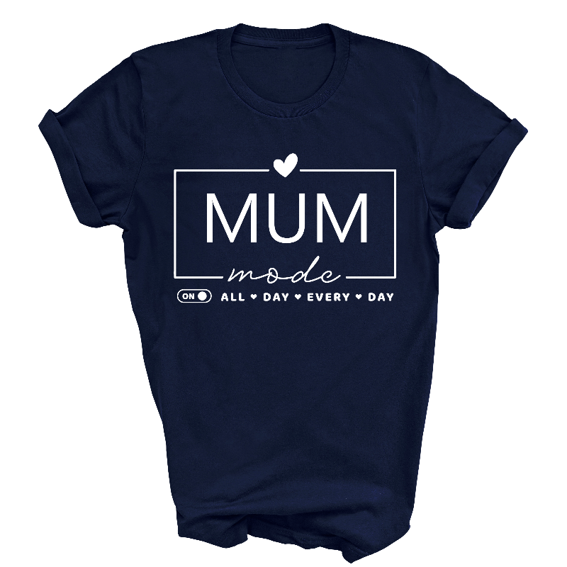 Mum Mode Activated Navy T-Shirt