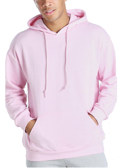 Customisable Adult Pink Oversized Hoodie Front