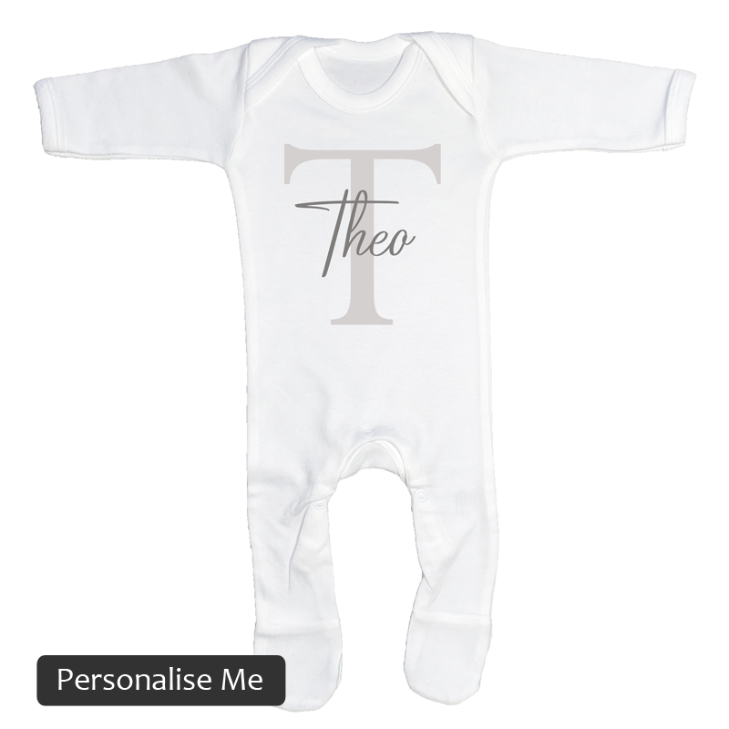 Initial and Name Sleepsuit